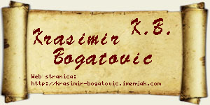 Krasimir Bogatović vizit kartica